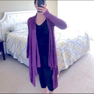 Royal purple Lululemon cashmere cardigan